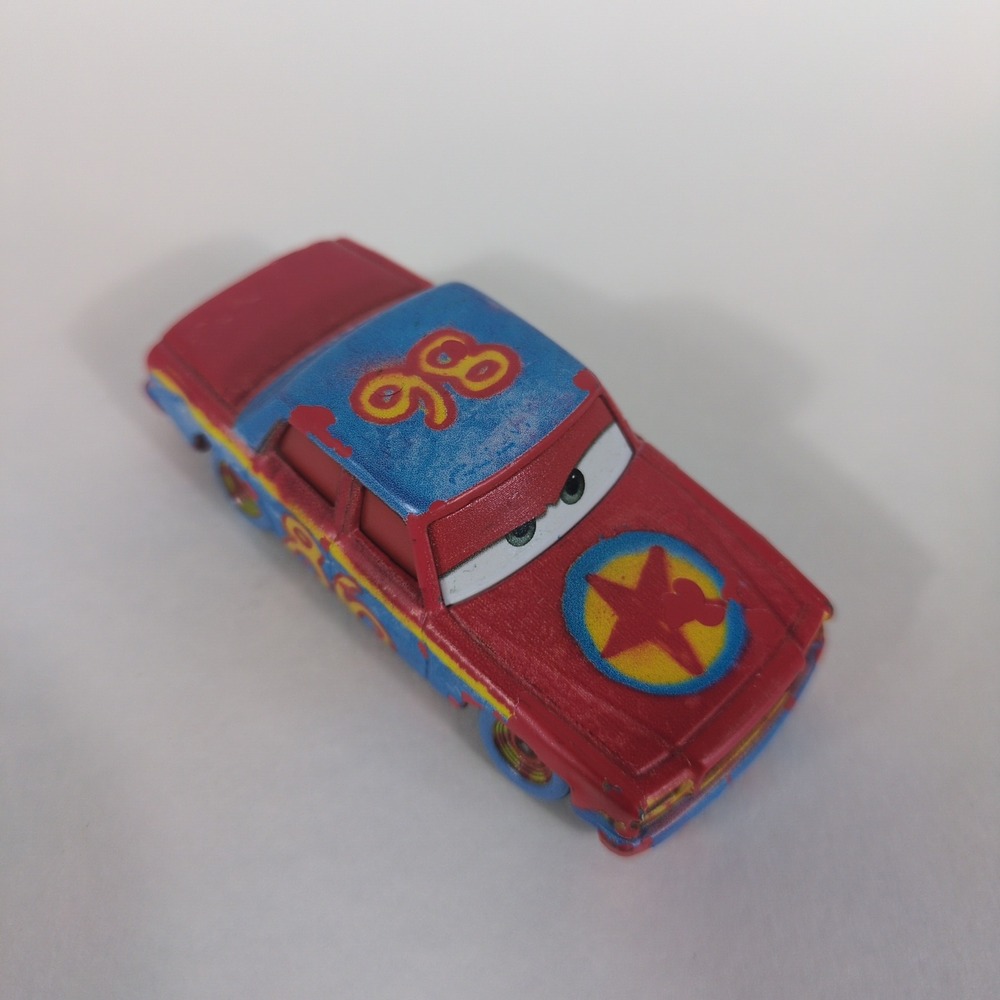 Disney Pixar Cars Bil Bilar Thunder Hill Diecast Toy Car Red Blue #86 M51A